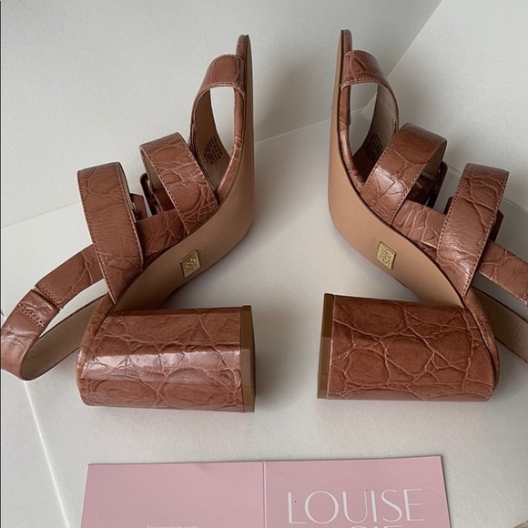 LOUIE et CIE slingback block heel sandal, sz 8.5 - Picture 7 of 14